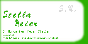stella meier business card